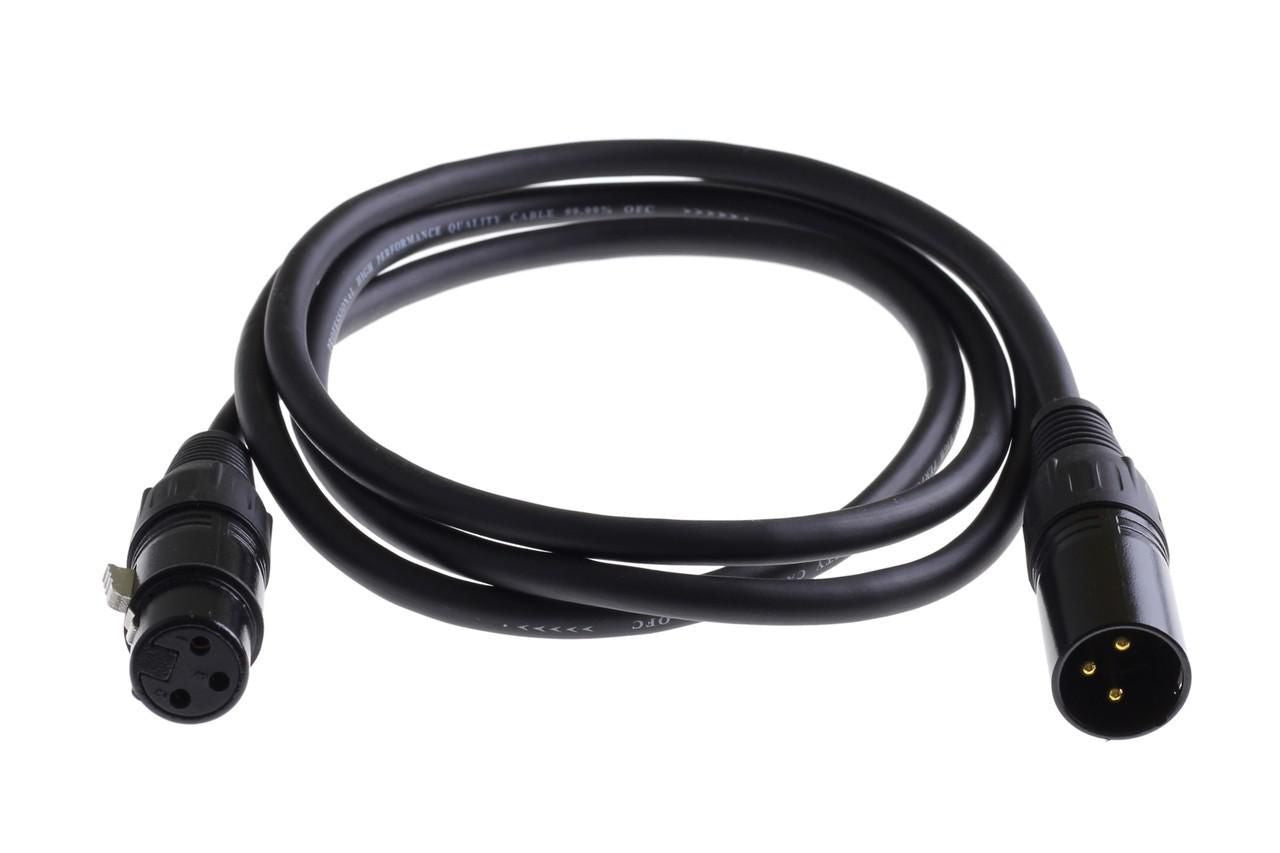Microconnect PRO XLR cable 15m, AWG24, OFC, Balances, shielded, PVC, OD6,0mm, black