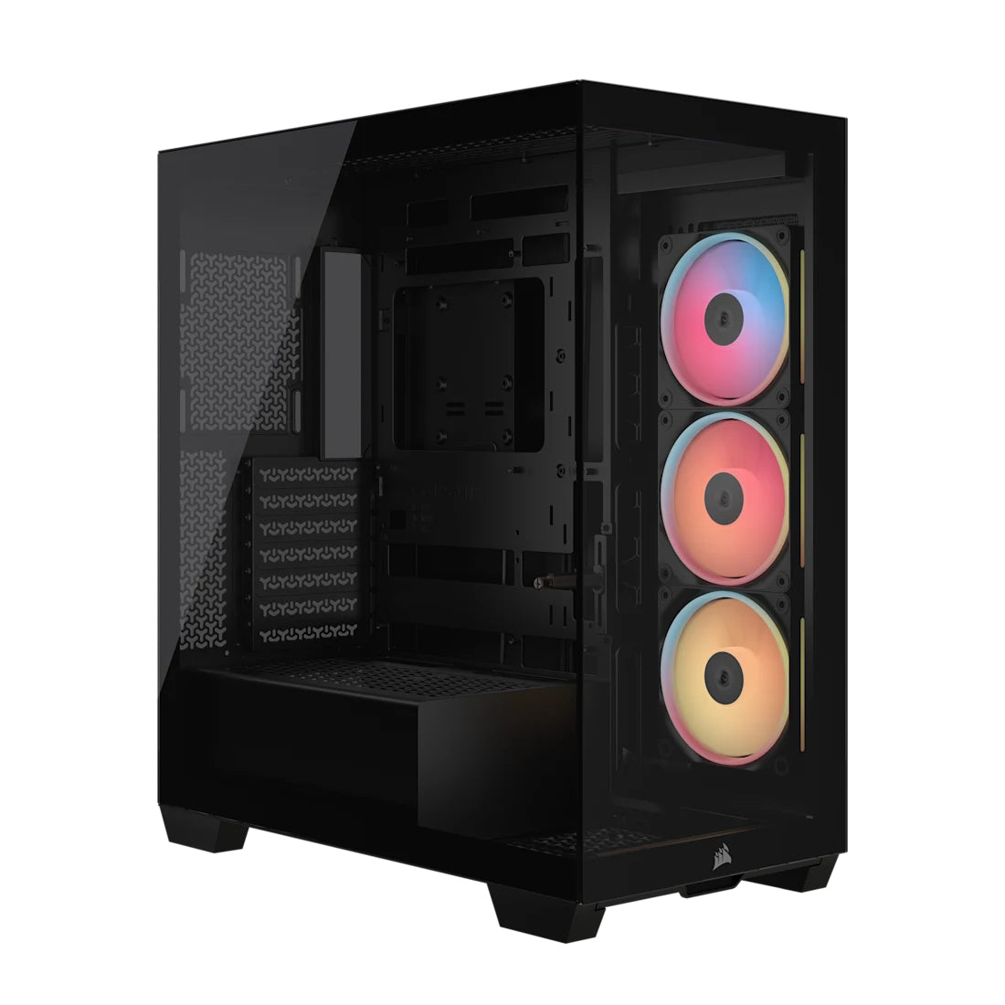Corsair Midi Tower 3500X LXR LINK TG Black PC Case