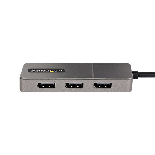 StarTech.com 3-Port USB-C Multi-Monitor Adapter, USB Type-C to 3x DisplayPort 1.4 Hub