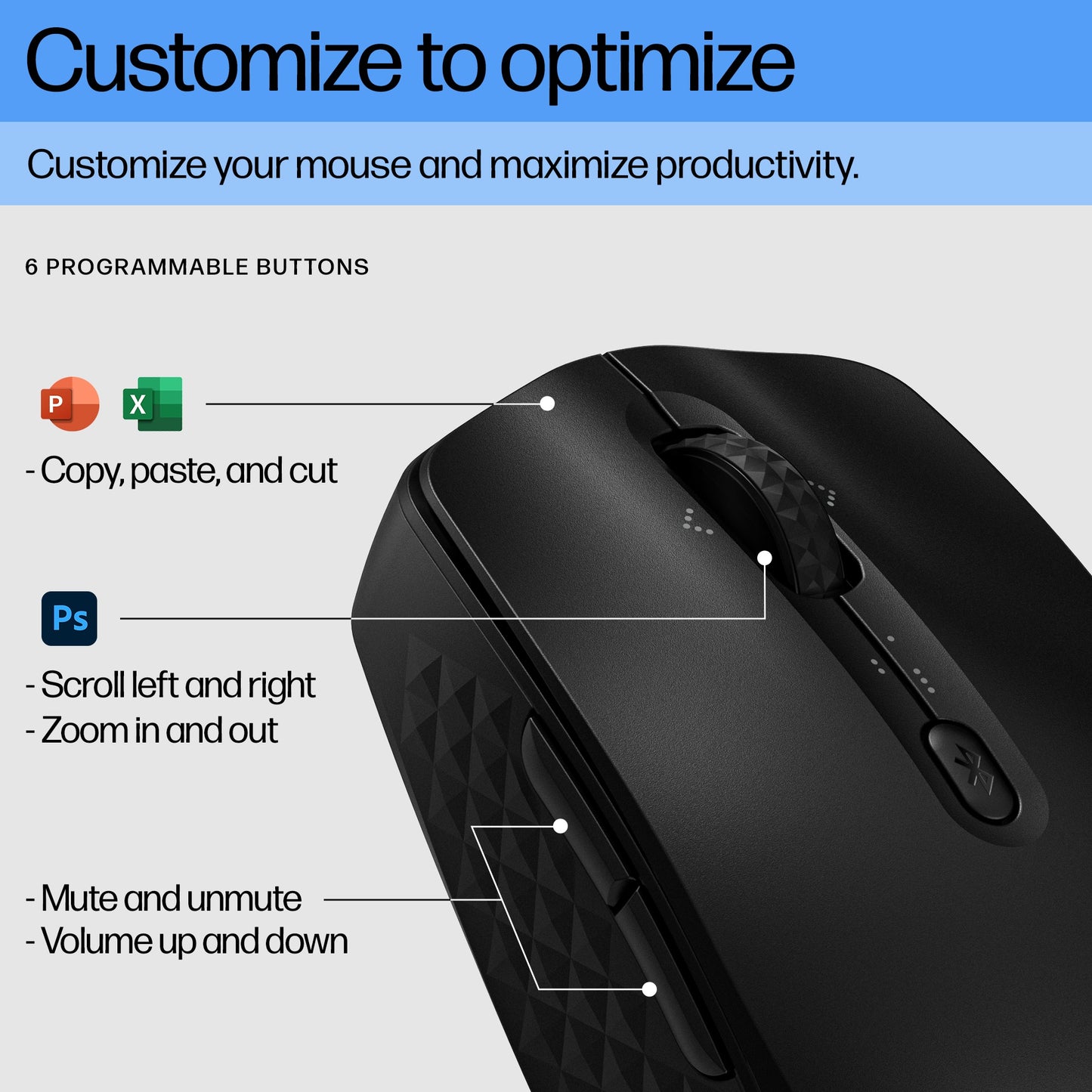 HP 420 Programmable Wireless Mouse