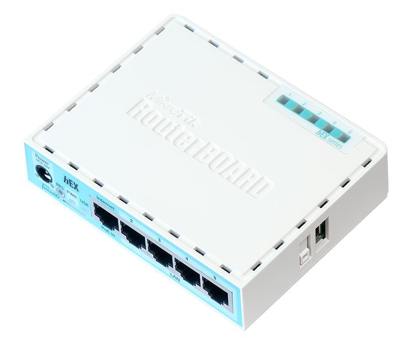 Mikrotik RB750GR3 wired router Gigabit Ethernet Turquoise, White Networking