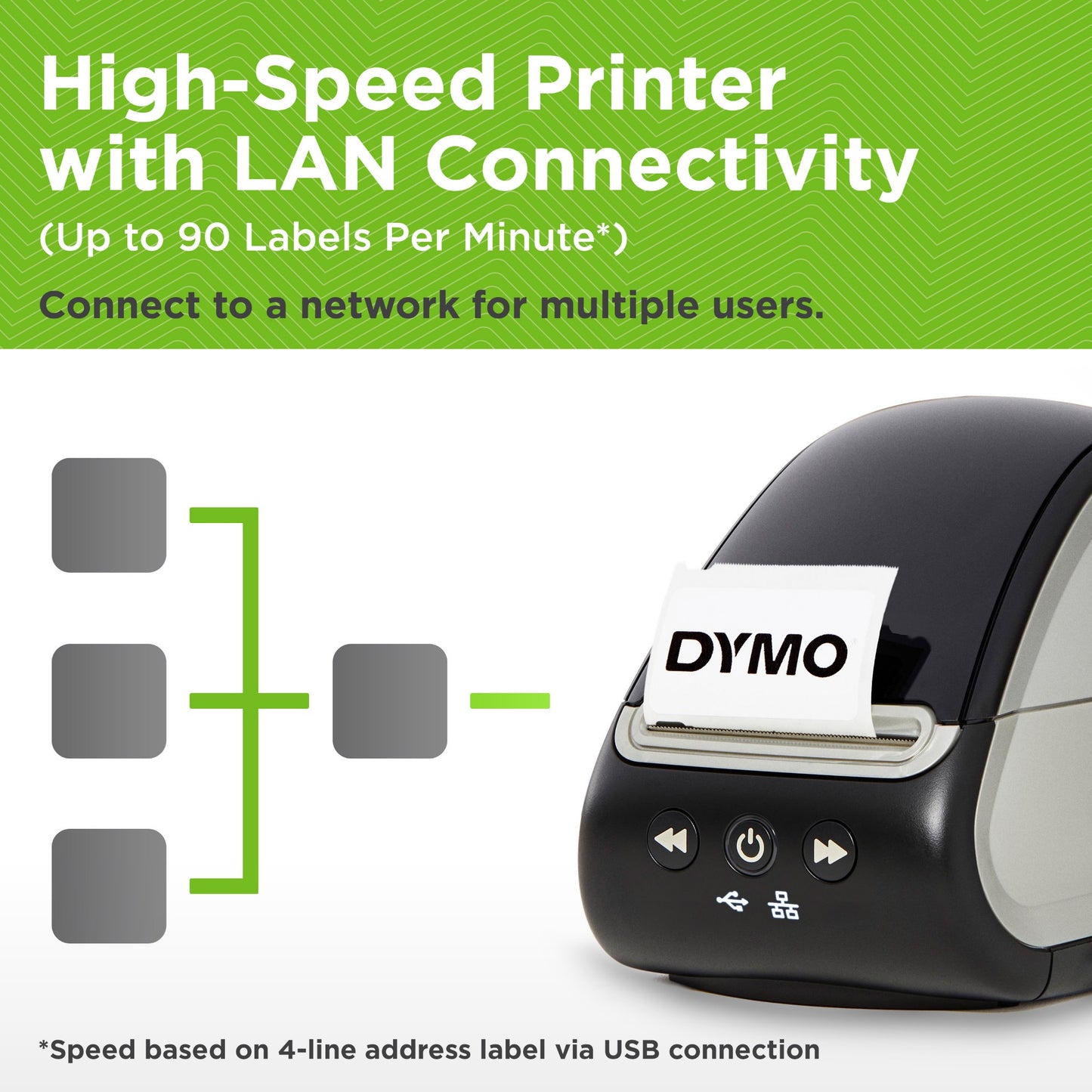 DYMO LabelWriter 550 Turbo Label Printer | Label Maker with High-Speed Direct