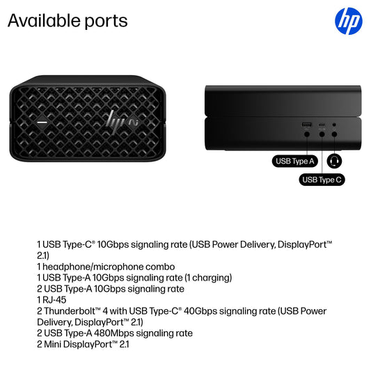 HP Z2 Ryzen AI Max+ PRO 395 64GB 1TB SSD Mini PC