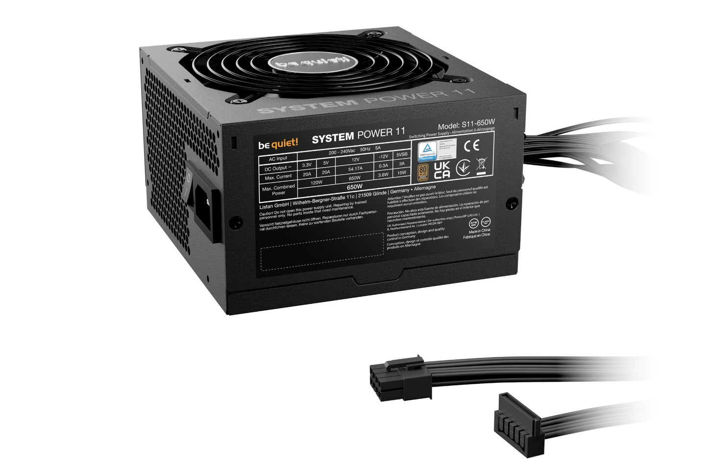 be quiet! System Power 11 650W power supply unit 20+4 pin ATX ATX Black