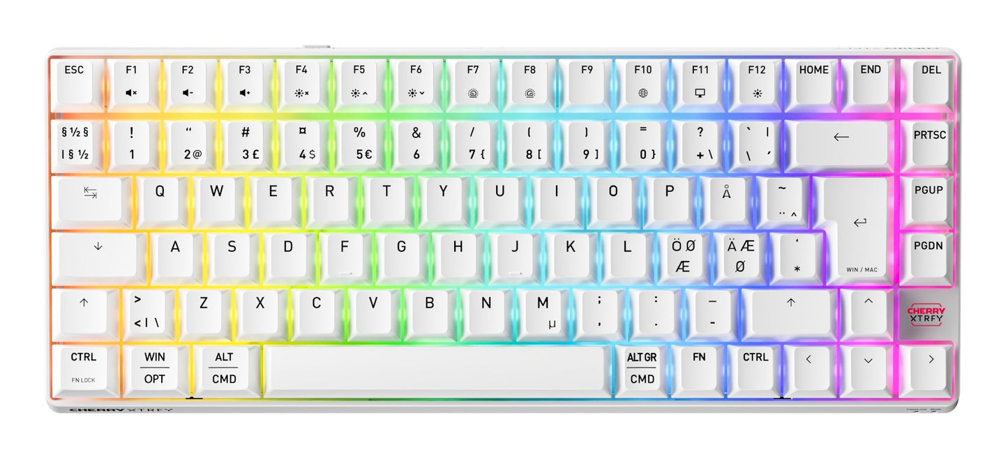 CHERRY XTRFY K33 Nordic Wireless Keyboard (White)
