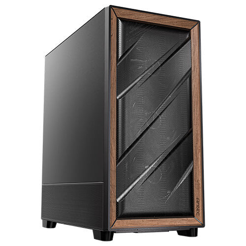Antec FLUX SE Midi Tower Black, Wood PC Case