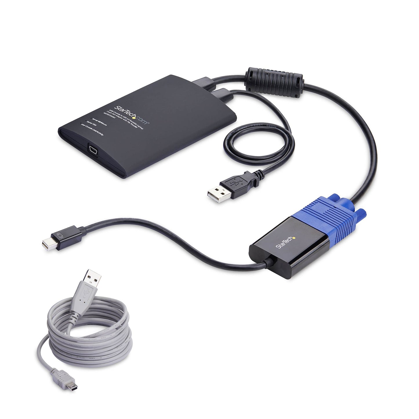 StarTech.com Portable Laptop Crash Cart Adapter, USB/VGA/Mini DisplayPort KVM KVM Switch