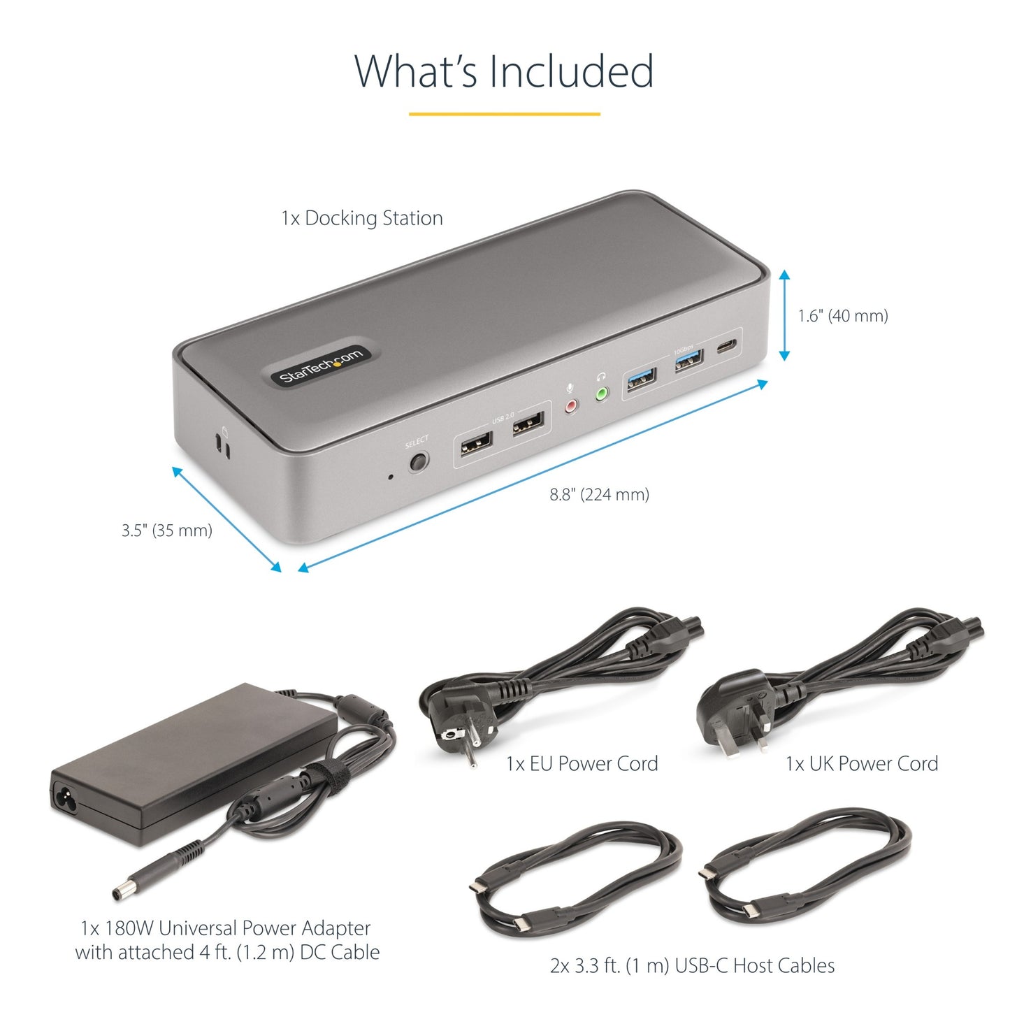 StarTech.com Dual-Laptop USB-C KVM Docking Station, Dual Monitor 4K 60Hz DisplayPort KVM Switch