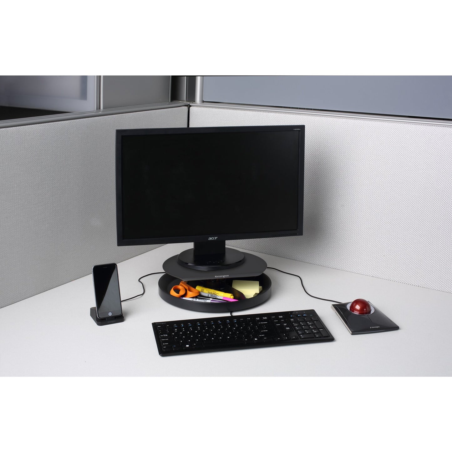 Kensington SmartFit Spin2 Monitor Stand - Black Mount