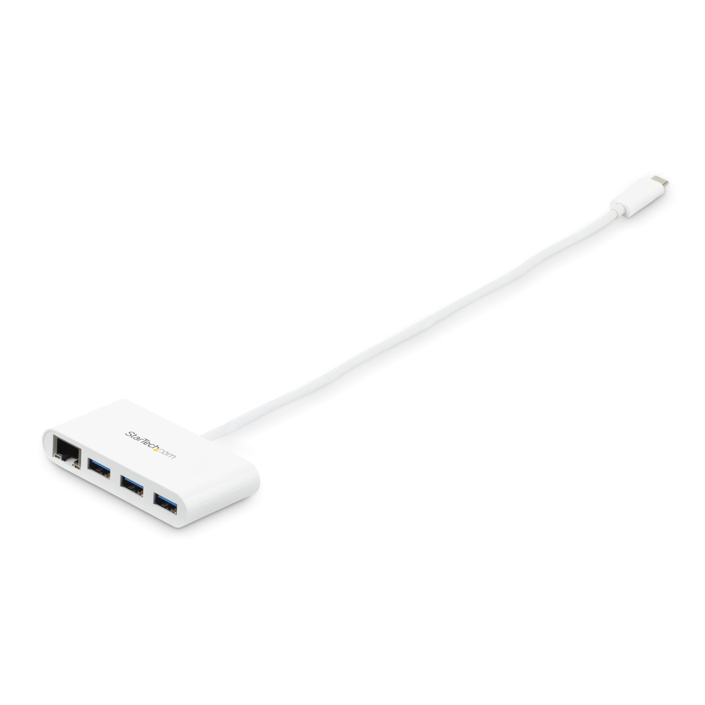 StarTech.com 3-Port USB-C Hub with Gigabit Ethernet - USB-C to 3x USB-A - USB 3.0 Network Adapter