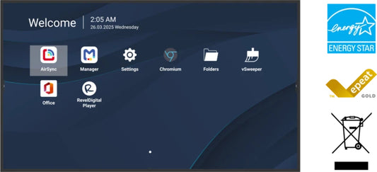 ViewSonic 75" 4K Professional Commercial Display with ProAV Integration 4K UHD Monitor