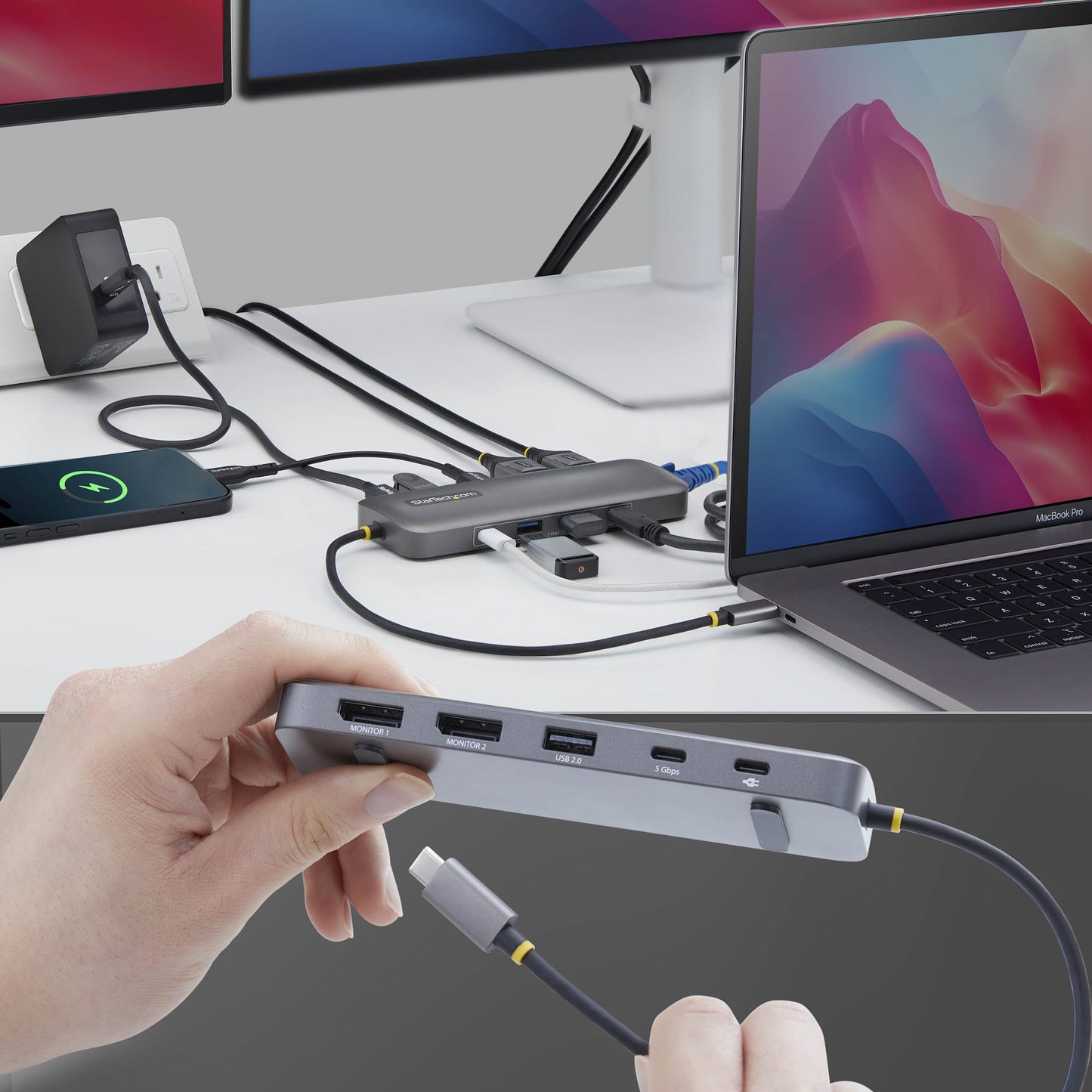 StarTech.com 10-in-1 Dual-DisplayPort Multiport USB-C Docking Station