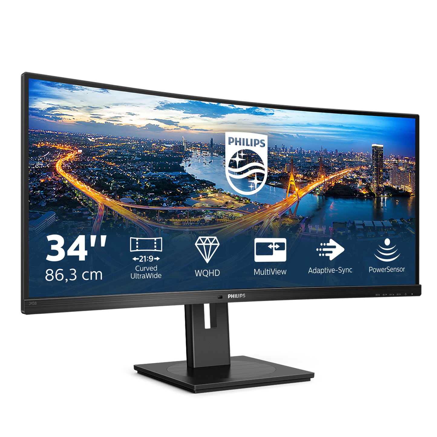 Philips B Line 345B1C/00 34" UWQHD VA 100Hz Curved Monitor