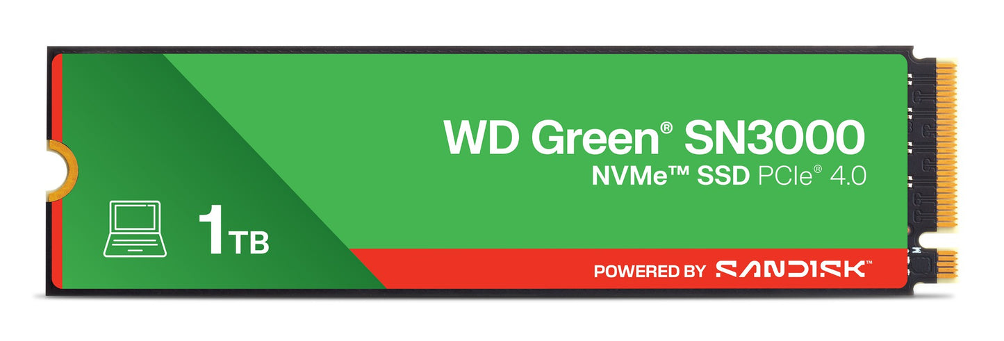 Western Digital N300 1TB M.2 NVMe PCIe Gen4 SSD (WDS100T4G0E)