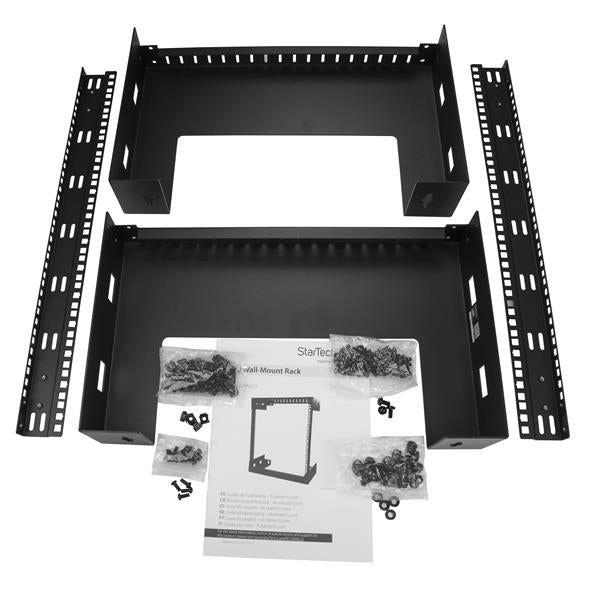 StarTech.com 2-Post 12U Heavy-Duty Wall-Mount Network Rack, 19" Open Frame Server