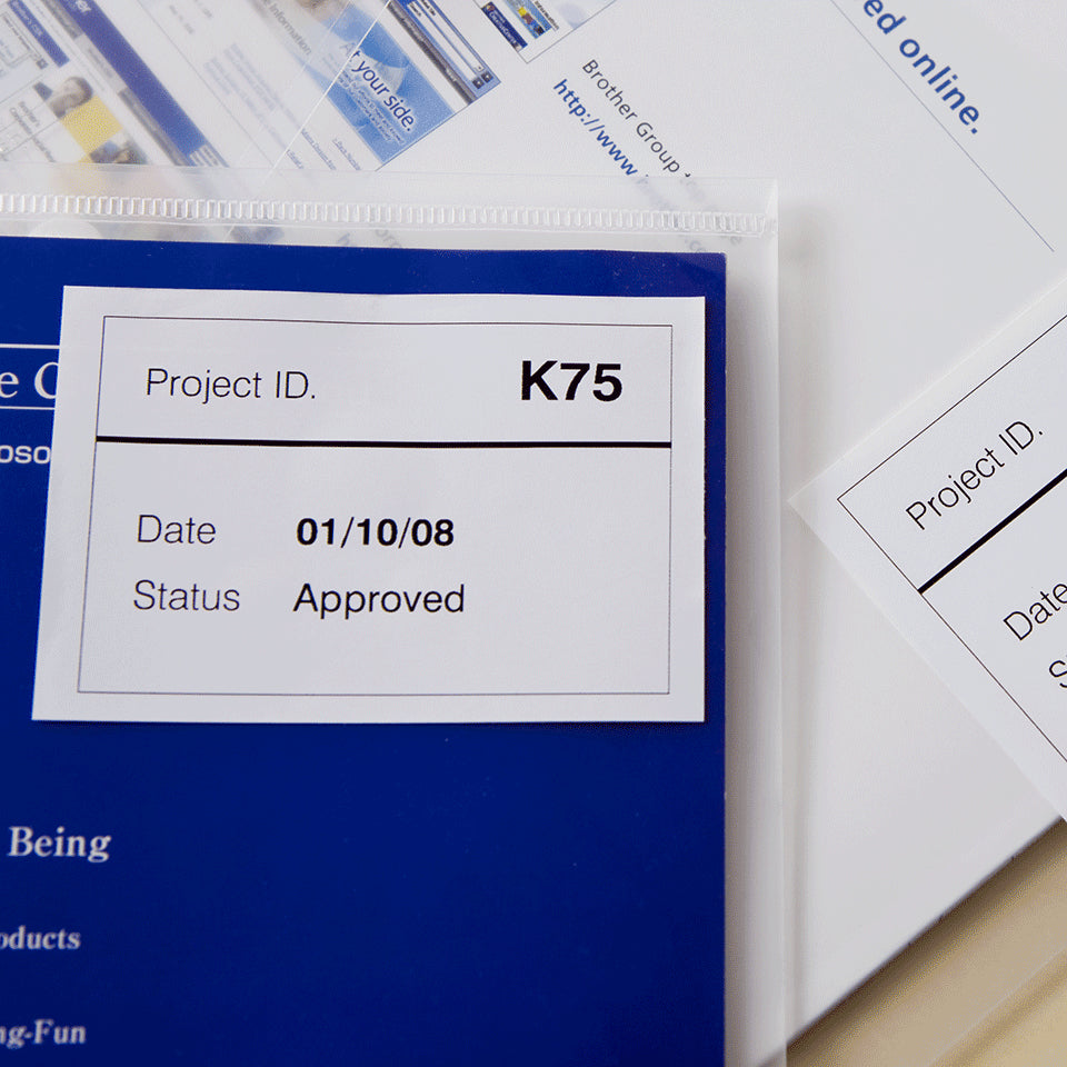 Brother DK-44205 DirectLabel Etikettes white Paper 62mm x 30,48m for Brother P-Touch Labels