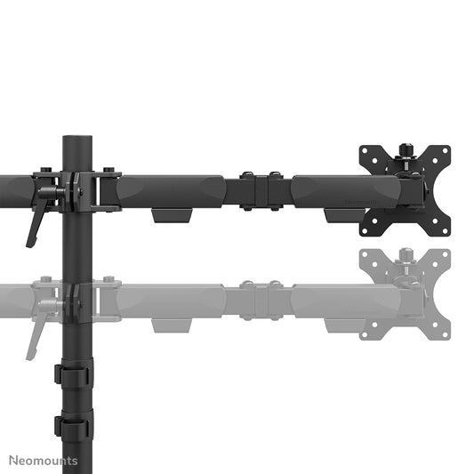 Neomounts DS60-600BL2 Monitor arm 10-32" - Quick-fix - 180°-stop