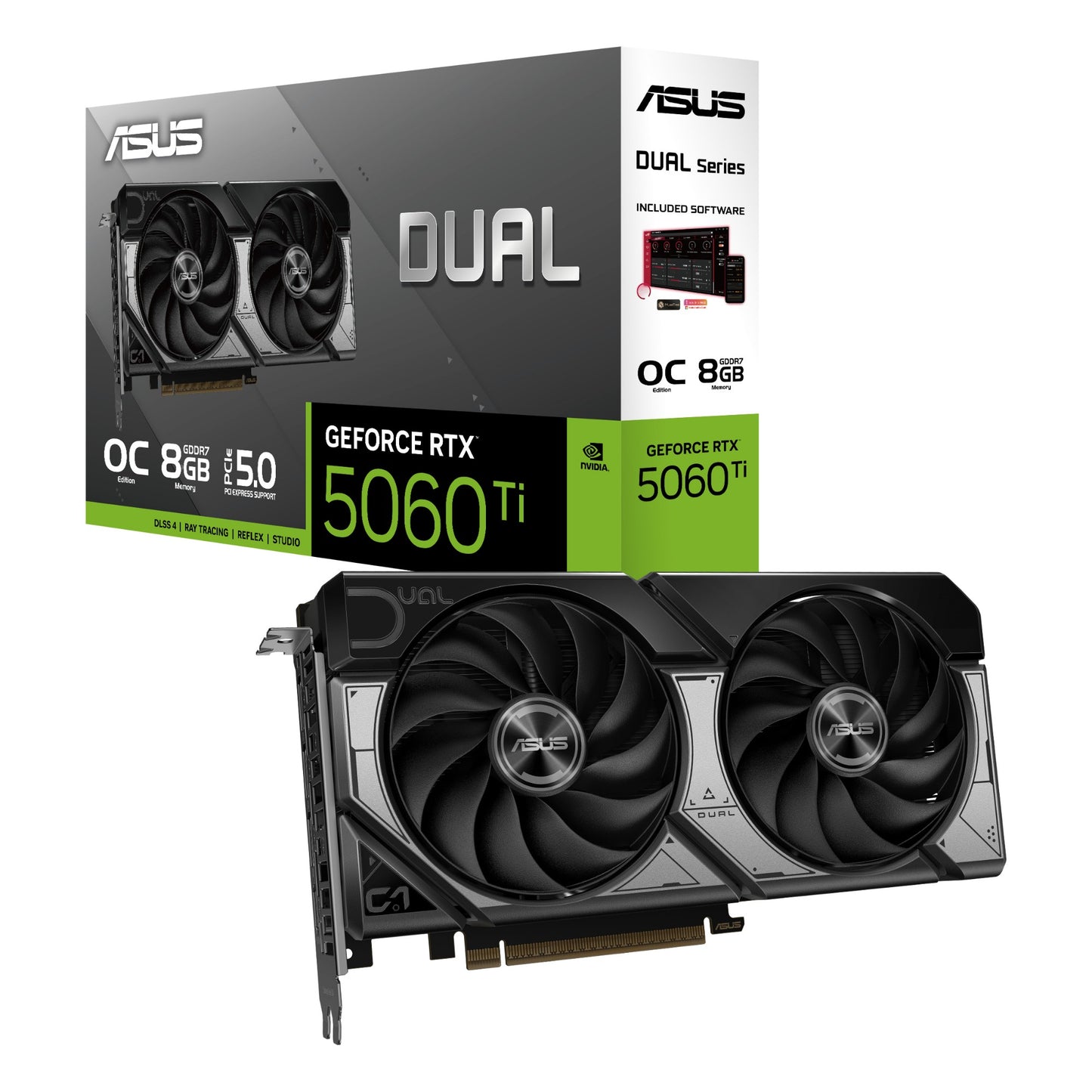 ASUS Dual GeForce RTX 5060 Ti 8GB GDDR7 Graphics Card (2M0NA00)