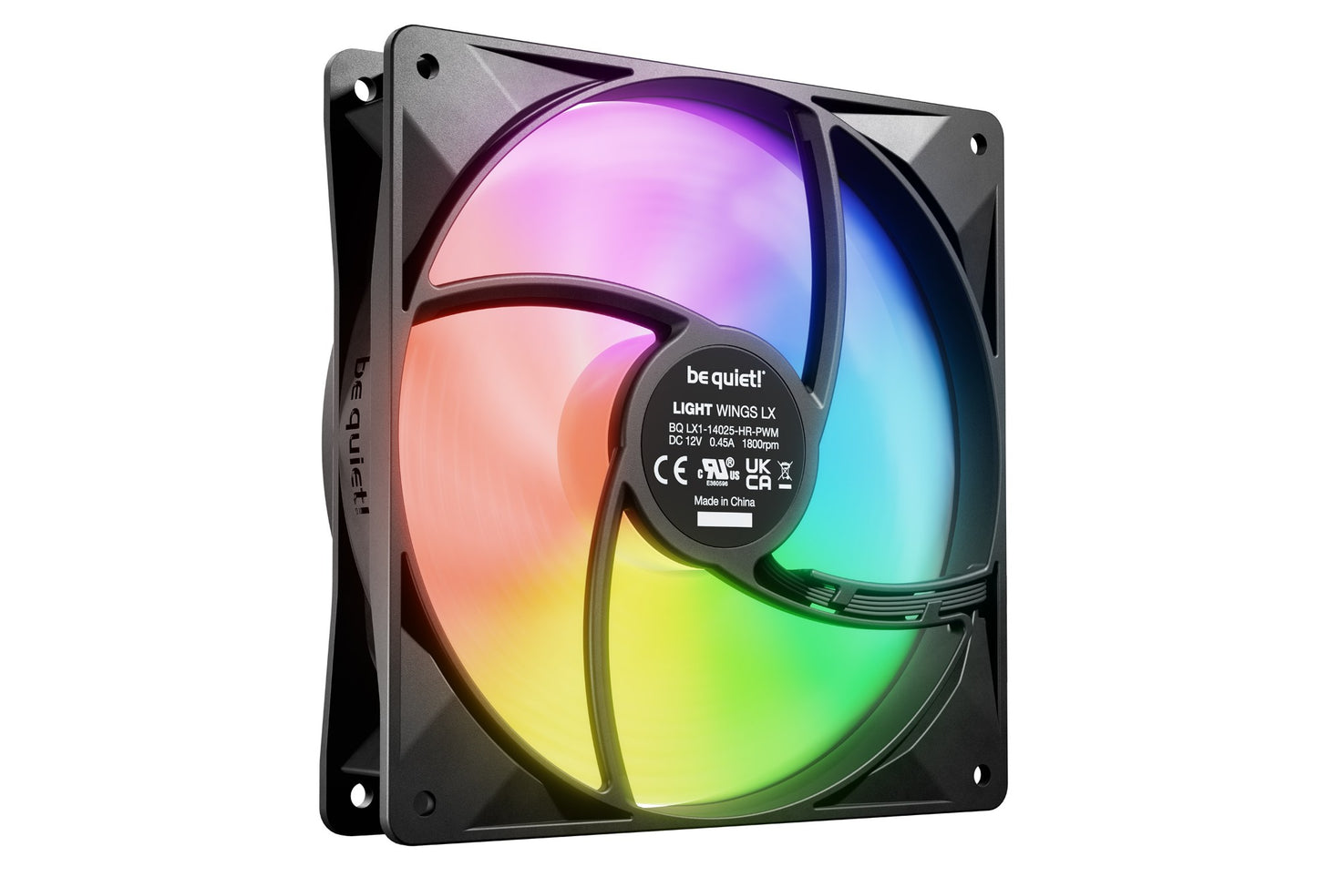 be quiet! LIGHT WINGS LX 140mm PWM high-speed Computer case Fan 14 cm Black 1 pc(s) Cooling