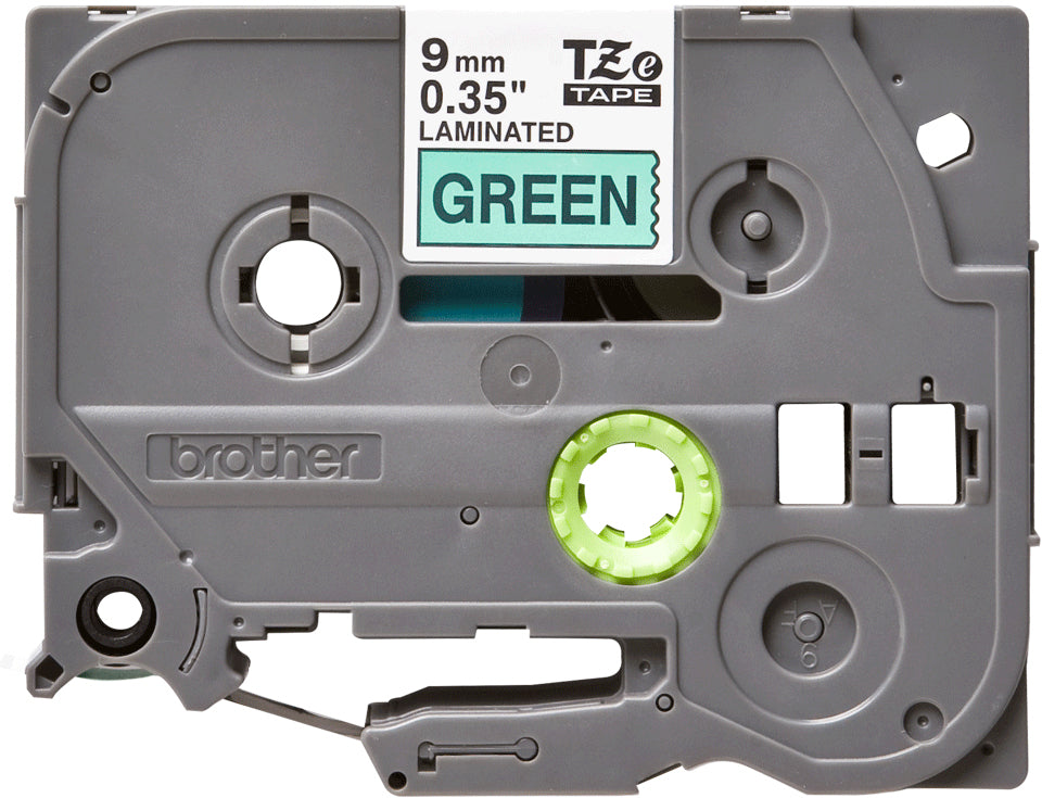 Brother TZE-721 DirectLabel black on green Laminat 9mm x 8m for Brother P-Touch TZ Labels