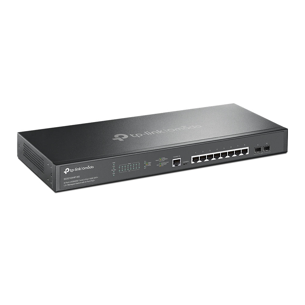 TP-LINK Omada 8-Port 2.5GBASE-T and 2-Port 10GE SFP+ L2+ Switch PoE