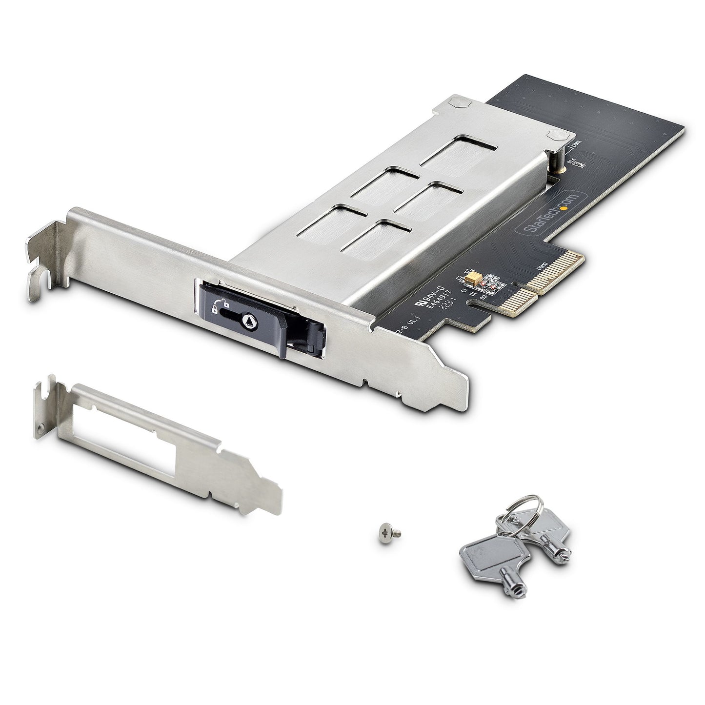 StarTech.com M.2 NVMe SSD to PCIe x4 Mobile Rack/Backplane with Removable Tray for Hub