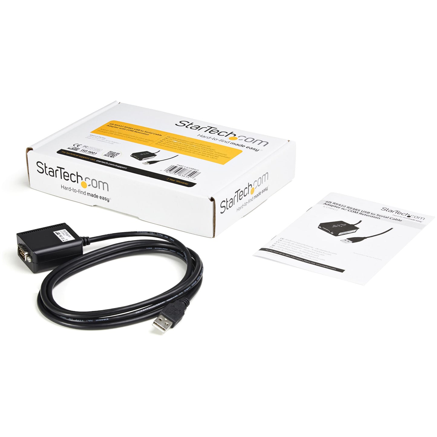 StarTech.com 6ft (1.8m) 1-Port Professional RS422/485 USB Serial Cable Adapter with