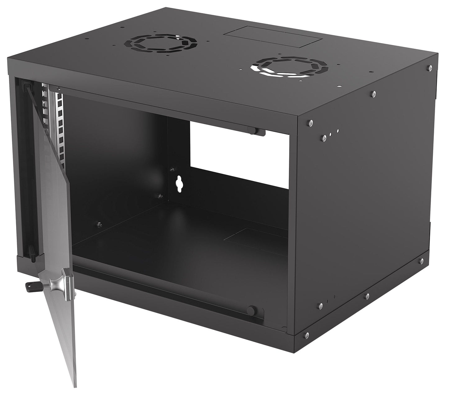 Intellinet 19" Network Cabinet - Wall Mount (Basic), 6U, 400mm Deep, Black Rack