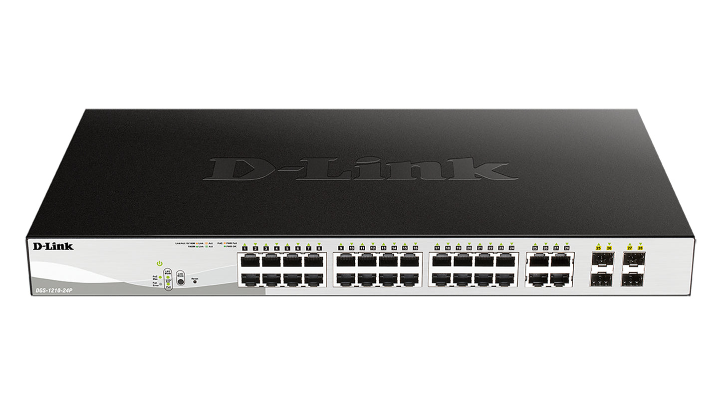 D-Link 24-Port Gigabit PoE Smart Switch