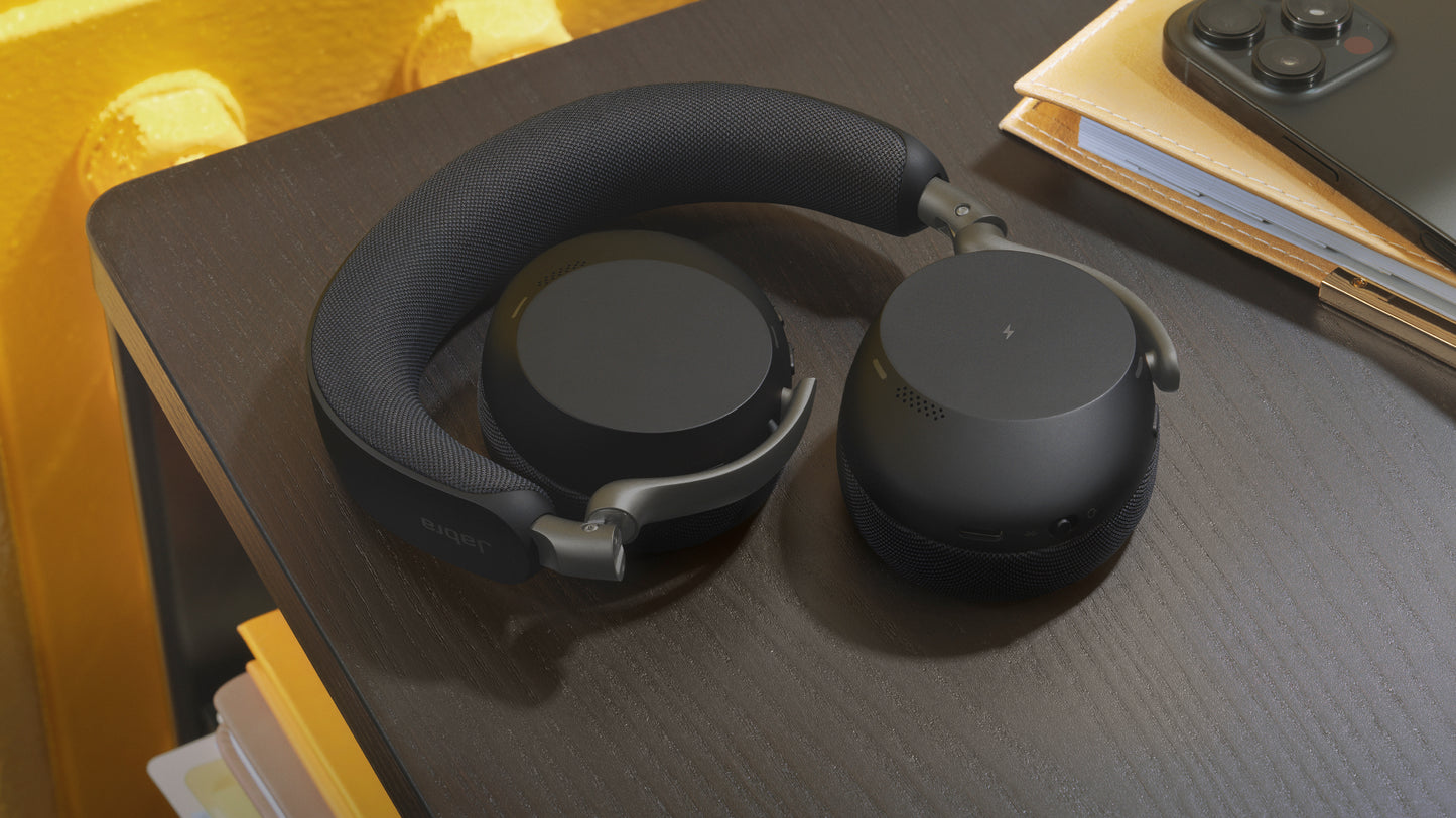 Jabra Evolve3 75 - UC Link390a (Wireless Charging Pad) - Black Headset