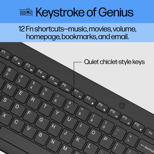 HP 330 Combination Wireless Keyboard & Mouse Combo