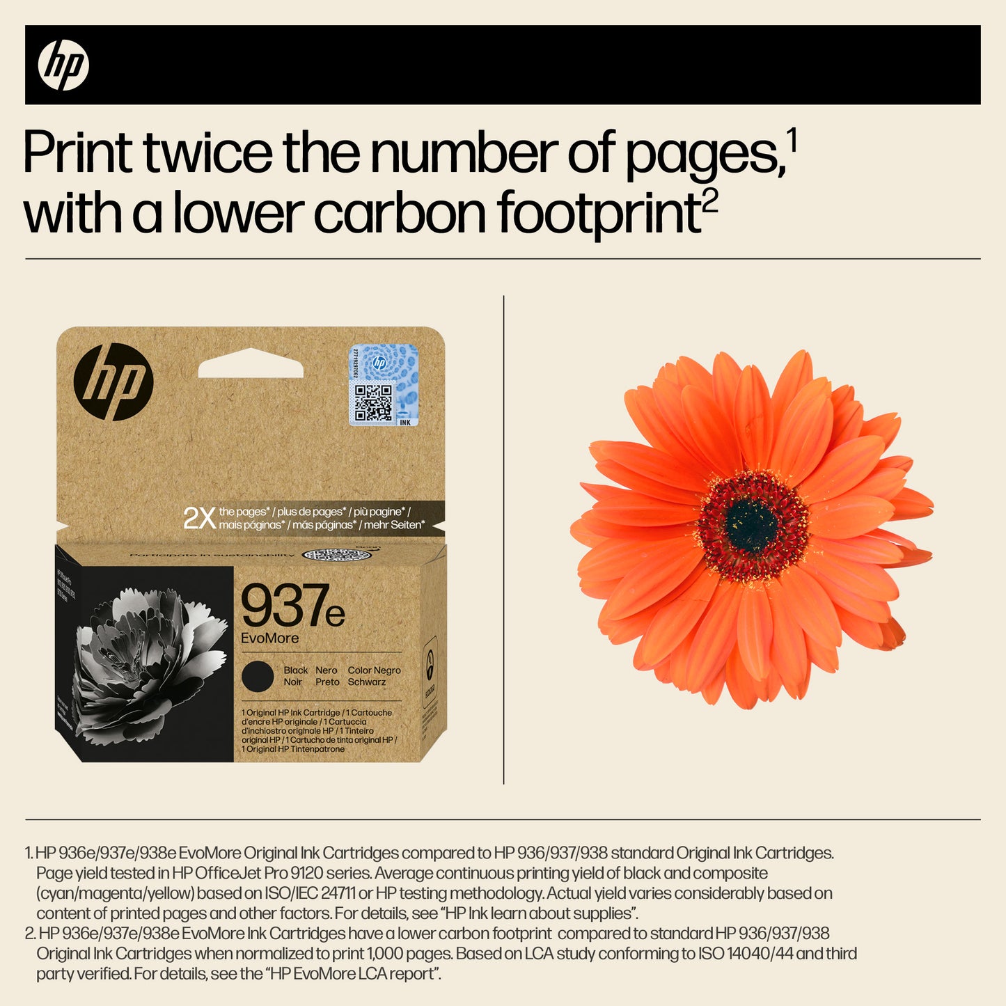 HP 4S6W9NE/937E Black Ink Cartridge (2.5K pages)