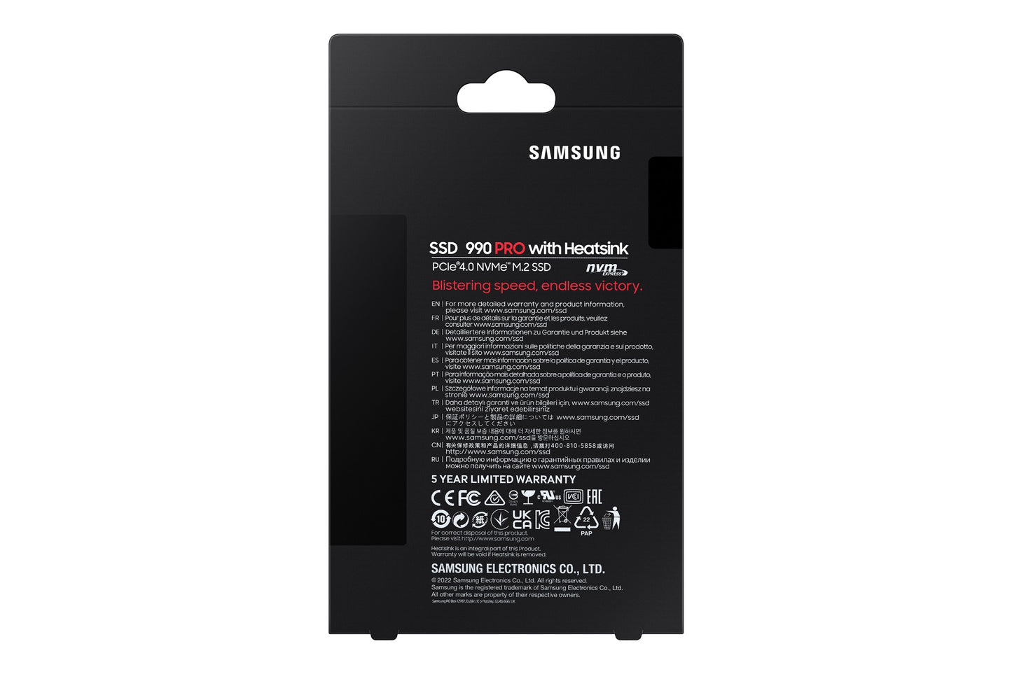 Samsung MZ-V9P4T0CW 4TB M.2 NVMe PCIe Gen4 SSD