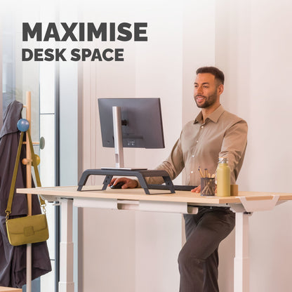 Fellowes Computer Monitor Stand with 3 Height Adjustments - Hana LT Monitor Riser Mount