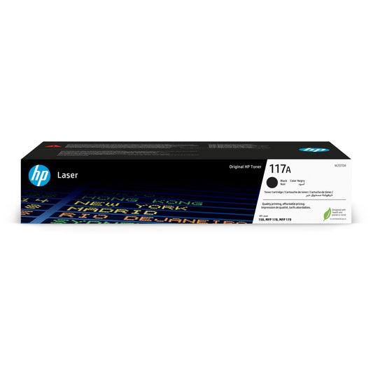 HP W2070A/117A Black Toner Cartridge (1K pages, HP Color Laser 150)