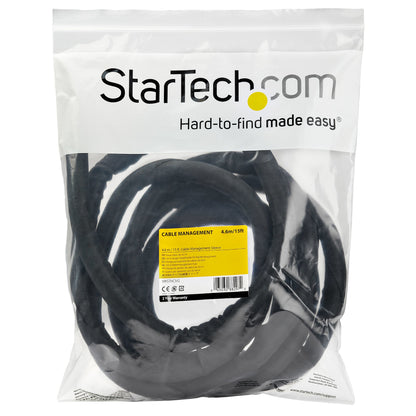 StarTech.com 15' (4.6m) Cable Management Sleeve - Flexible Coiled Cable Wrap