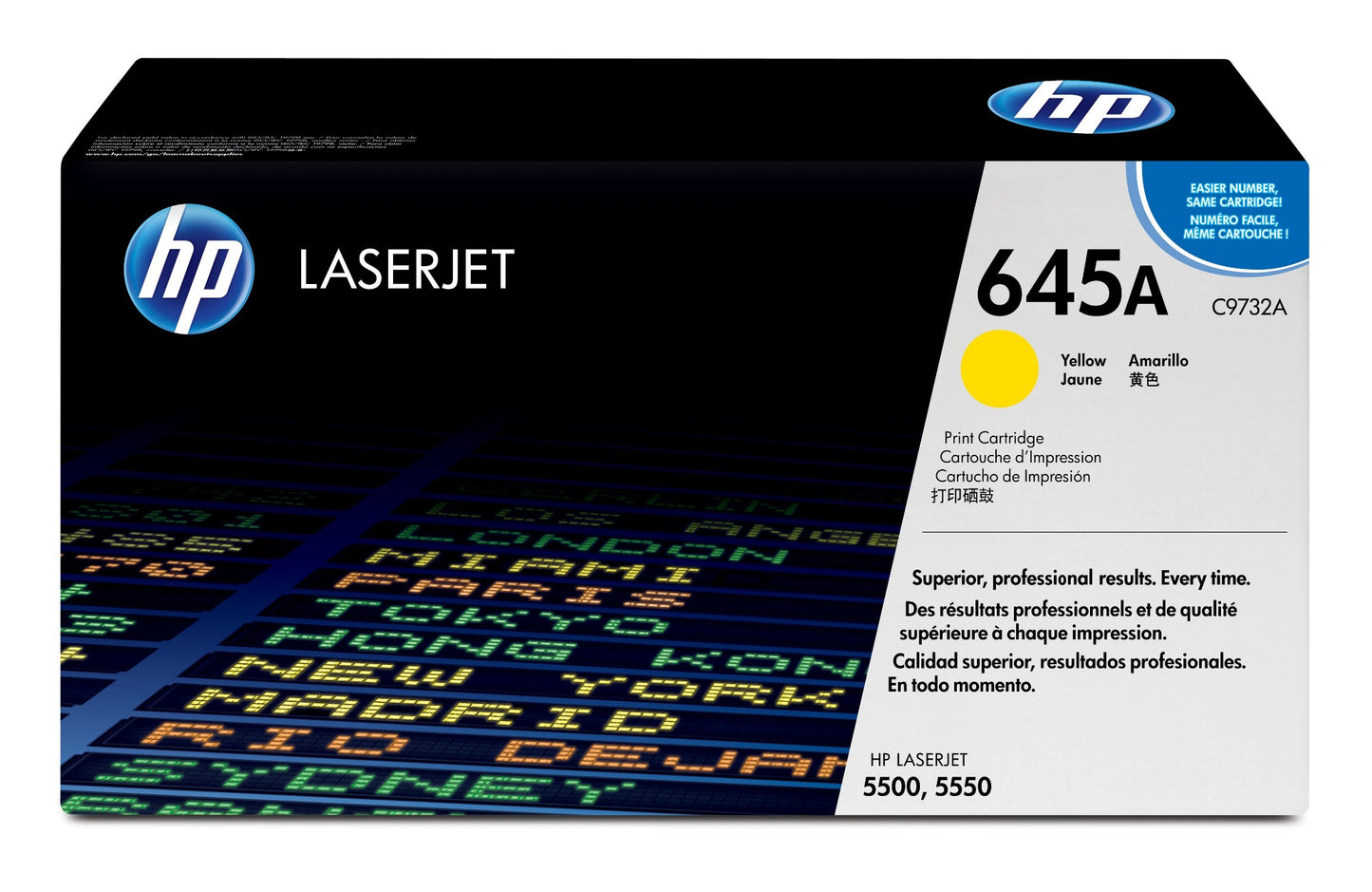 HP C9732A/645A Yellow Toner Cartridge (12K pages, Canon LBP-86)