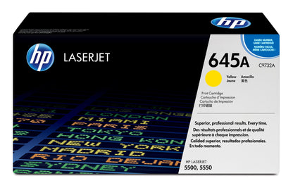 HP C9732A/645A Yellow Toner Cartridge (12K pages, Canon LBP-86)