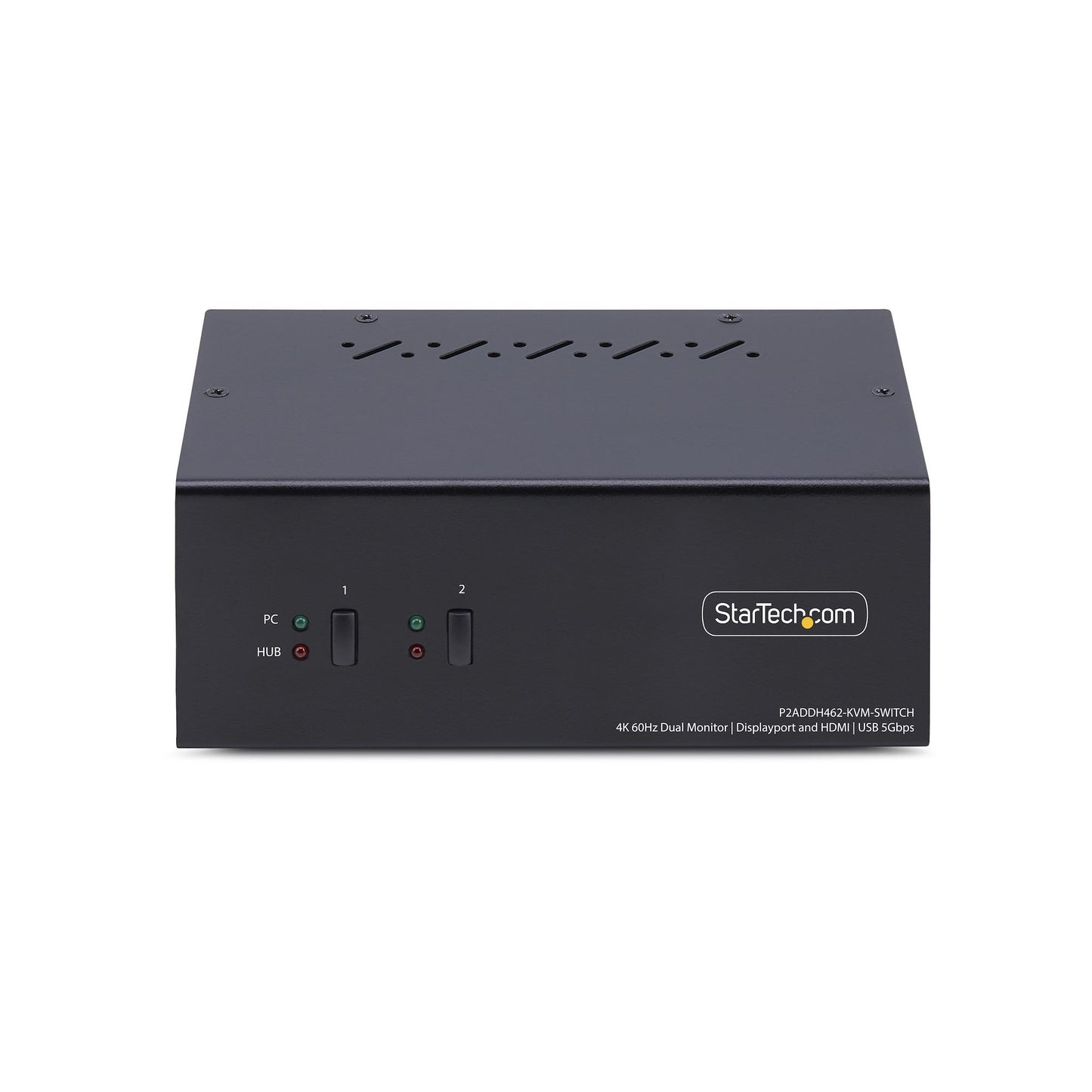 StarTech.com 2-Port Dual-Monitor DisplayPort and HDMI KVM Switch, 4K 60Hz, 1x HDMI &