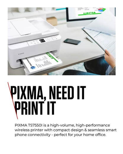 Canon PIXMA TS7550i Inkjet A4 1200 x 1200 DPI Wi-Fi Printer