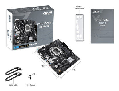 ASUS Prime H610M-K Intel H610 LGA 1700 micro ATX Motherboard