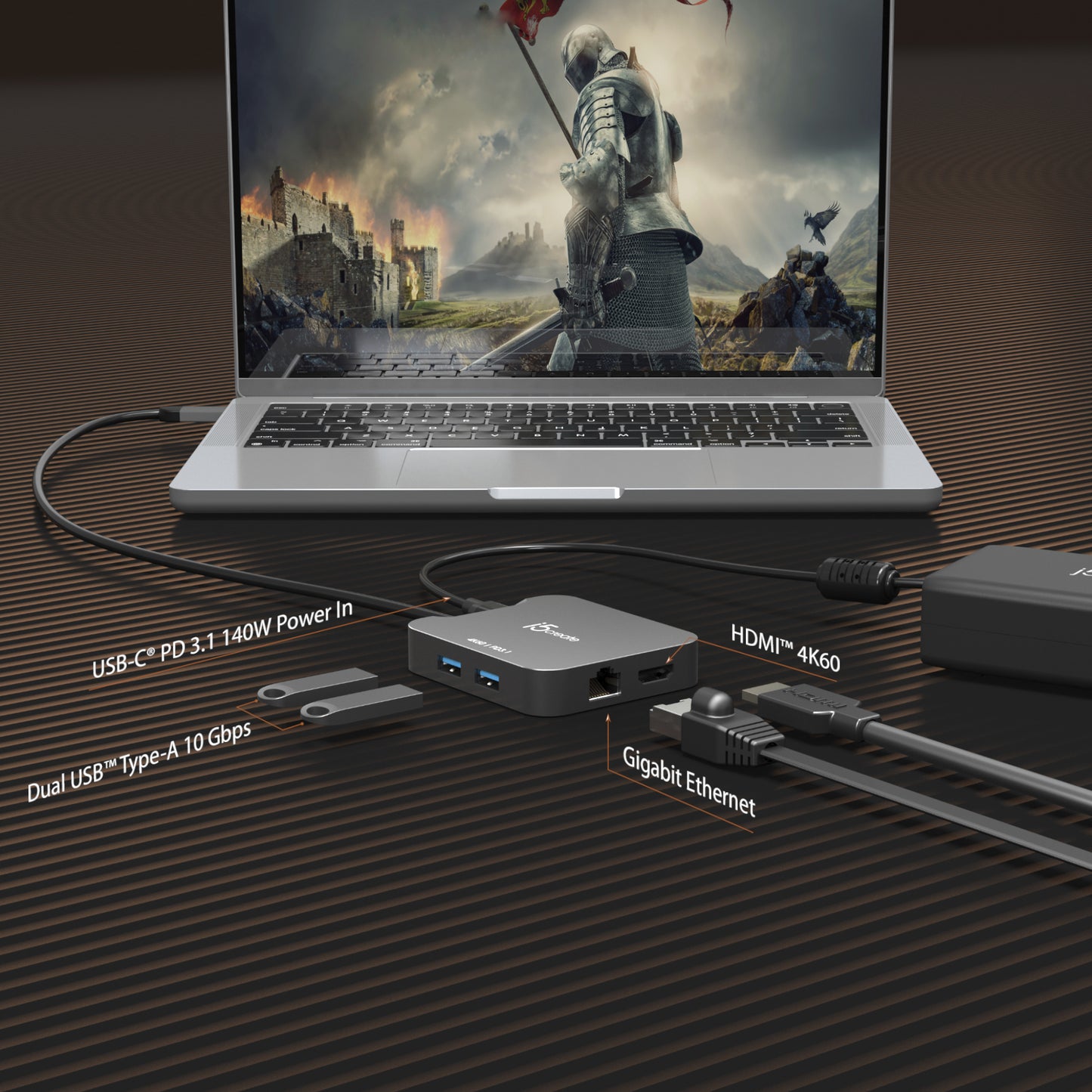 j5create JCD3191 4K60 Elite USB-C Docking Station