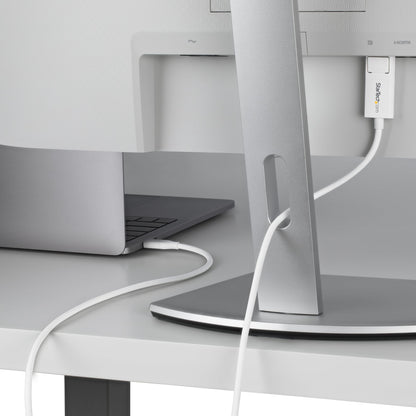StarTech.com 6ft (2m) USB-C to DisplayPort 1.2 Cable, Bidirectional, 4K 60Hz, White