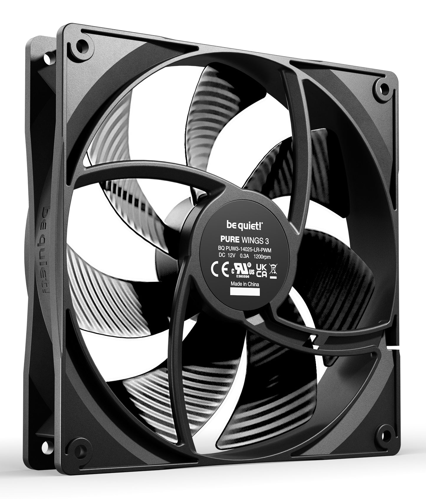 be quiet! Pure Wings 3 140mm | PWM Triple Pack Computer case Fan 14 cm Black 3 pc(s) Cooling