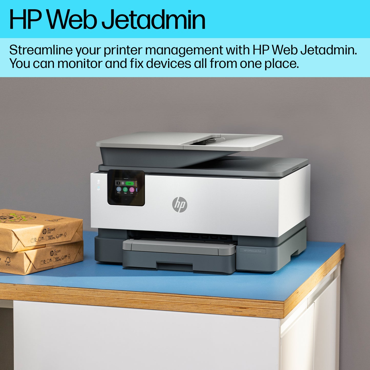 HP OfficeJet Pro 9120b Wireless All-in-One Color Printer, Two-sided printing