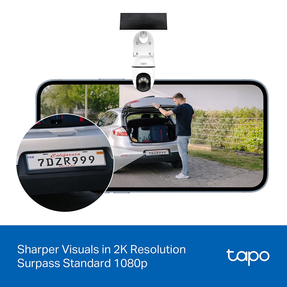 TP-LINK Tapo Solar-Powered Pan/Tilt Security Camera Kit