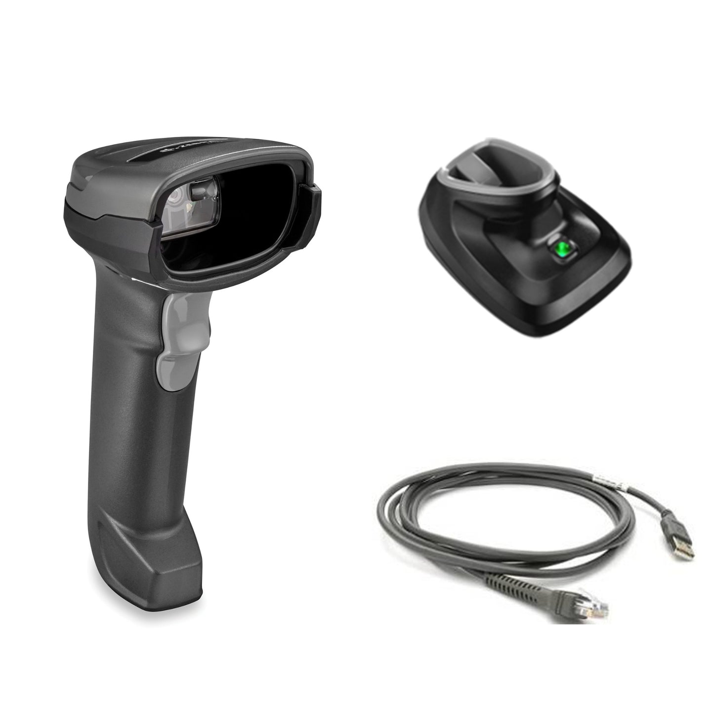 Zebra 640 x 480, 1D, 2D, PDF, IP42, Wired & Wireless, USB/Bluetooth Barcode Scanner