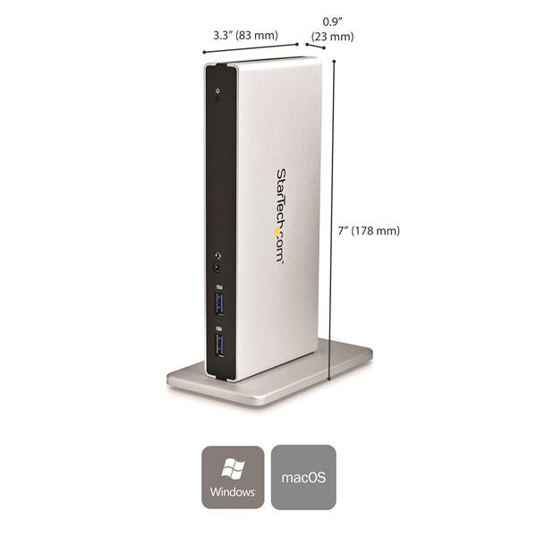 StarTech.com Dual-Monitor DVI and USB Docking Station