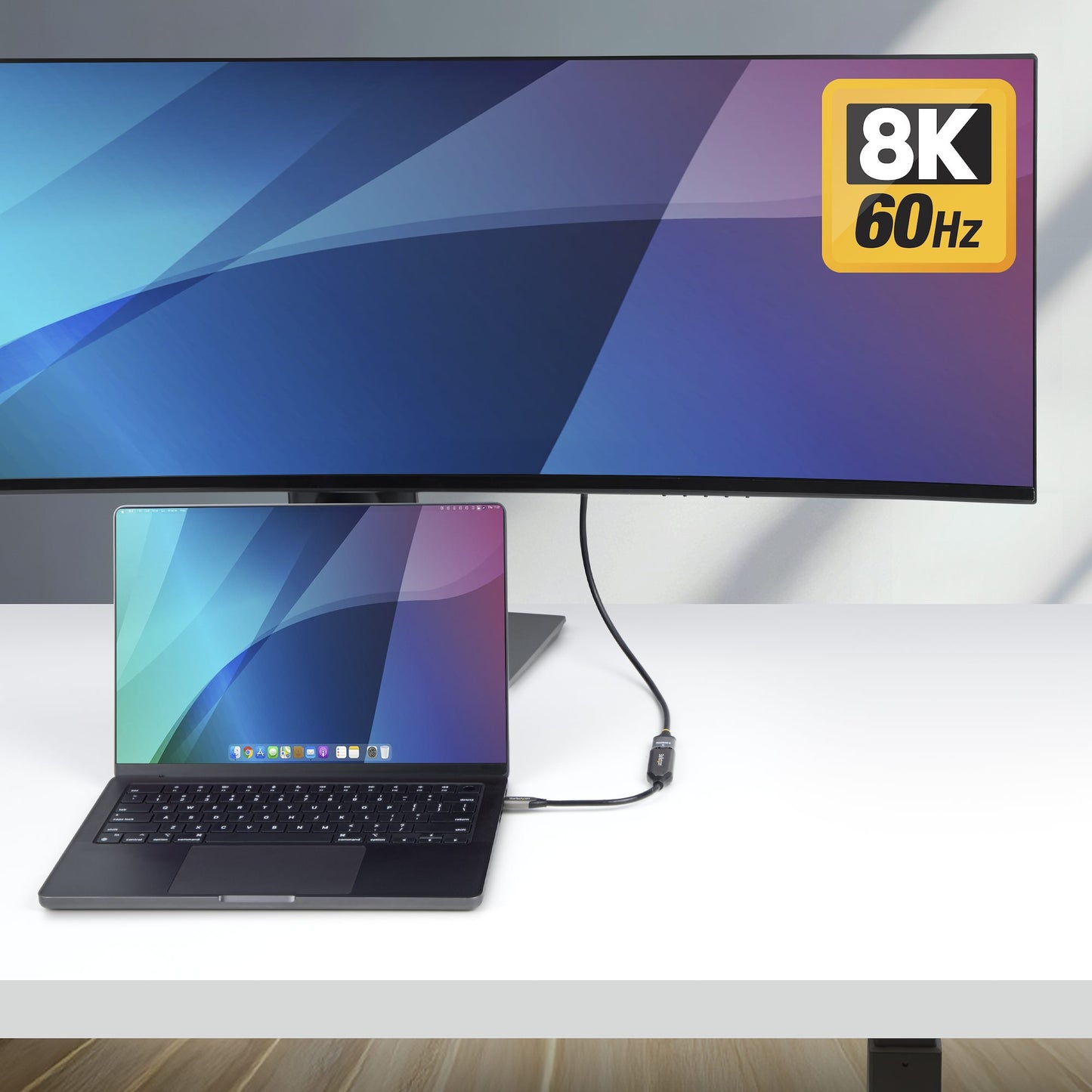 StarTech.com USB-C to HDMI Adapter, 8K 60Hz / 4K 120Hz, Thunderbolt / USB4 Cable