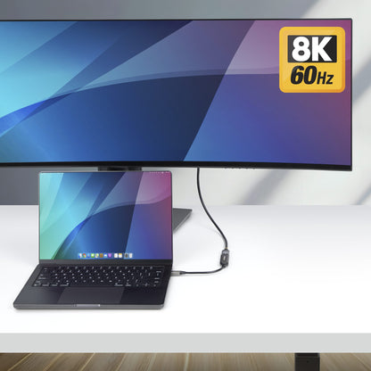 StarTech.com USB-C to HDMI Adapter, 8K 60Hz / 4K 120Hz, Thunderbolt / USB4 Cable